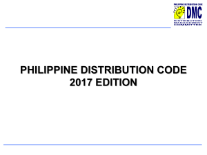 2A - Philippine Distribution Code 2017 - DMC