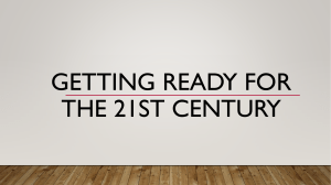 Getting Ready for the 21st Century HGP