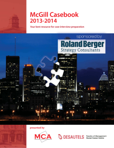 McGill Casebook 2013-2014