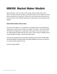 MMXM Market Maker Models