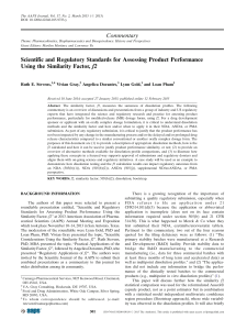 Scientific and Regulatory Standards for Assessing Product Performance