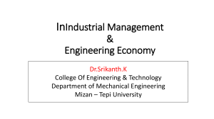 Chapter -  InIndustrial Management