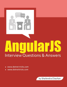AngularJS Interview Questions Answers - By Shailendra Chauhan