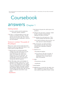 Biology Coursebook Answers