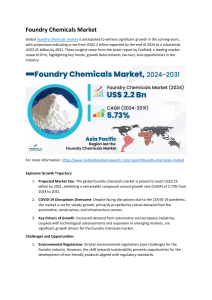 Foundry Chemicals Market post 2