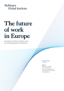 MGI - The future of work in Europe - discussion paper