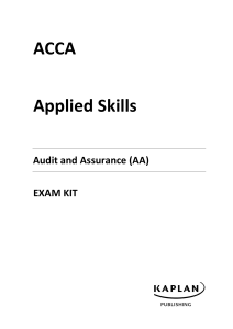 AA Exam Kit 2021-22