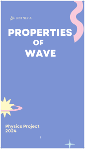 Project Properties of wave