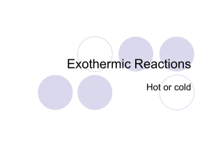 Exothermic and Endothermic reactions with energy level diagrams
