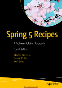 Spring 5 Recipes, 4th Edition