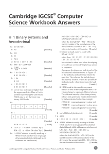 Early Workbook answers