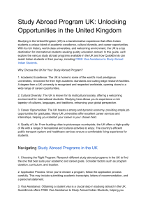 Study Abroad Program UK  Unlocking Opportunities in the United Kingdom