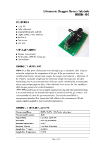 USOM-100 Ultrasonic Oxygen Sensor(2)