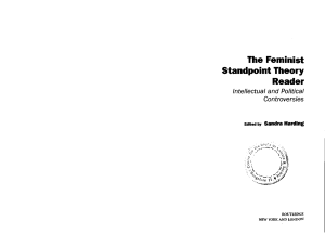 Sandra Harding - The Feminist Standpoint Theory Reader (Chapter 1) - libgen.li