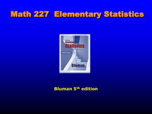 Math 227 Statistics