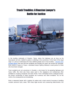 Truck Troubles  A Houston Lawyer's