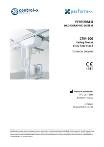 Perform X radiographic system CTM-200 Technical Manual