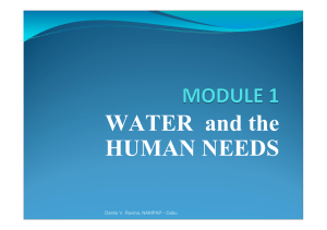 pdfcoffee.com module-1-water-amp-human-needs-pdf-free