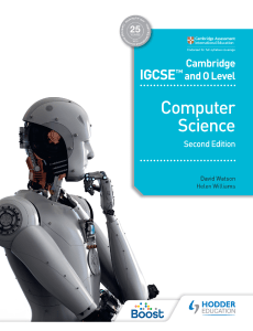 IGCSE Computer Science Coursebook
