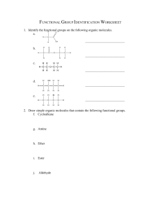 Functional Groups and Structure Drawing WS
