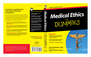(For Dummies) Runzheimer J., Larsen L.J.-Medical Ethics For Dummies-Wiley (2011)