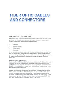 Fiber Optic Cables And Connector