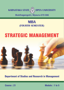 slmCourse- 21 Strategic Management