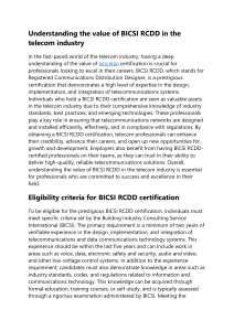 How to Stand Out with BICSI RCDD Certification on Your Resume?