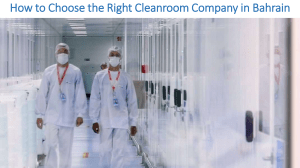 How to Choose the Right Cleanroom Company in Bahrain