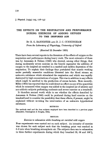 1954 - THE EFFECTS ON THE RESPIRATION AND PERFORMANCE