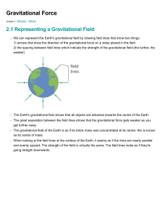 A2 AL Physics International CIE IGCSE, Gravitational Force Summarised (2024)
