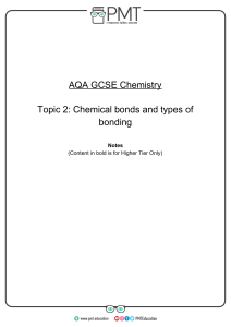 2.1 Chemical bonds and types of bonding (2)