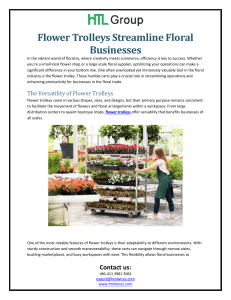 Flower Trolleys Streamline Floral Businesses
