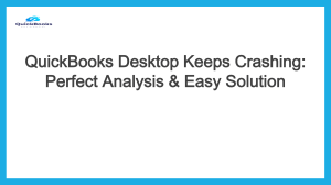 Expert Tips for Dealing with QuickBooks Desktop Keeps Crashing Issue