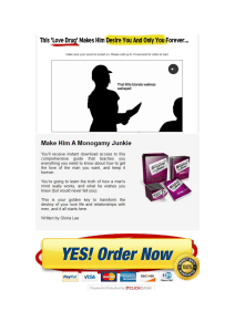 Make Him A Monogamy Junkie Review - Is it REALLY work for YOU?