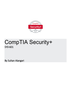 CompTIA Security- Notes