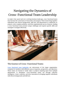 Navigating the Dynamics of Cross-Functional Team Leadership