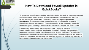 Effective Solutions For QuickBooks Payroll Error PS032