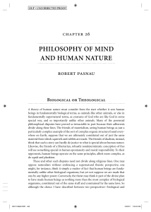 philosophy of mind and human nature-print