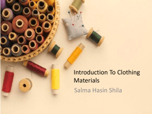 Introduction to Clothing Materials