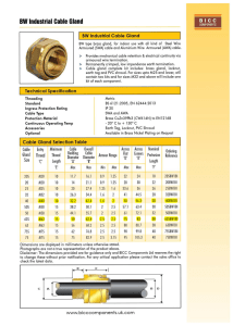 BICC UK CABLE GLANDS