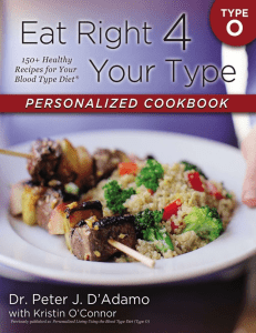 Eat Right 4 Your Type (Type O) - Dr. Peter J. D'Adamo