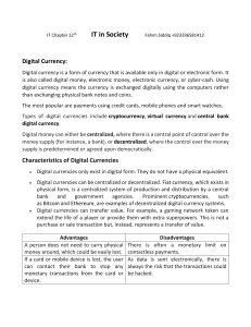 digital currency notes