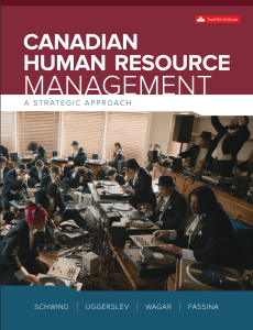 Canadian Human Resource Management 12e