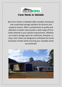 Farm Sheds in Adelaide