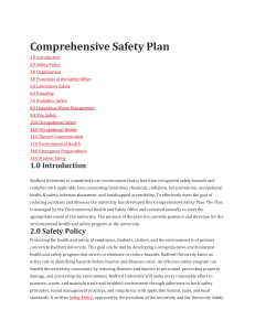 Comprehensive Safety Plan