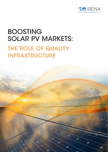 IRENA Solar PV Markets Report 2017