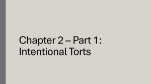 Intentional Torts 2.1