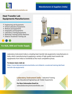 Heat Transfer Lab Equipments Manufacturers