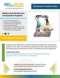 Robotics And Mechatronics Lab Equipment Suppliers